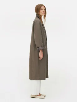 Abrigo Duster Con Doble Botonadura De The Edit
