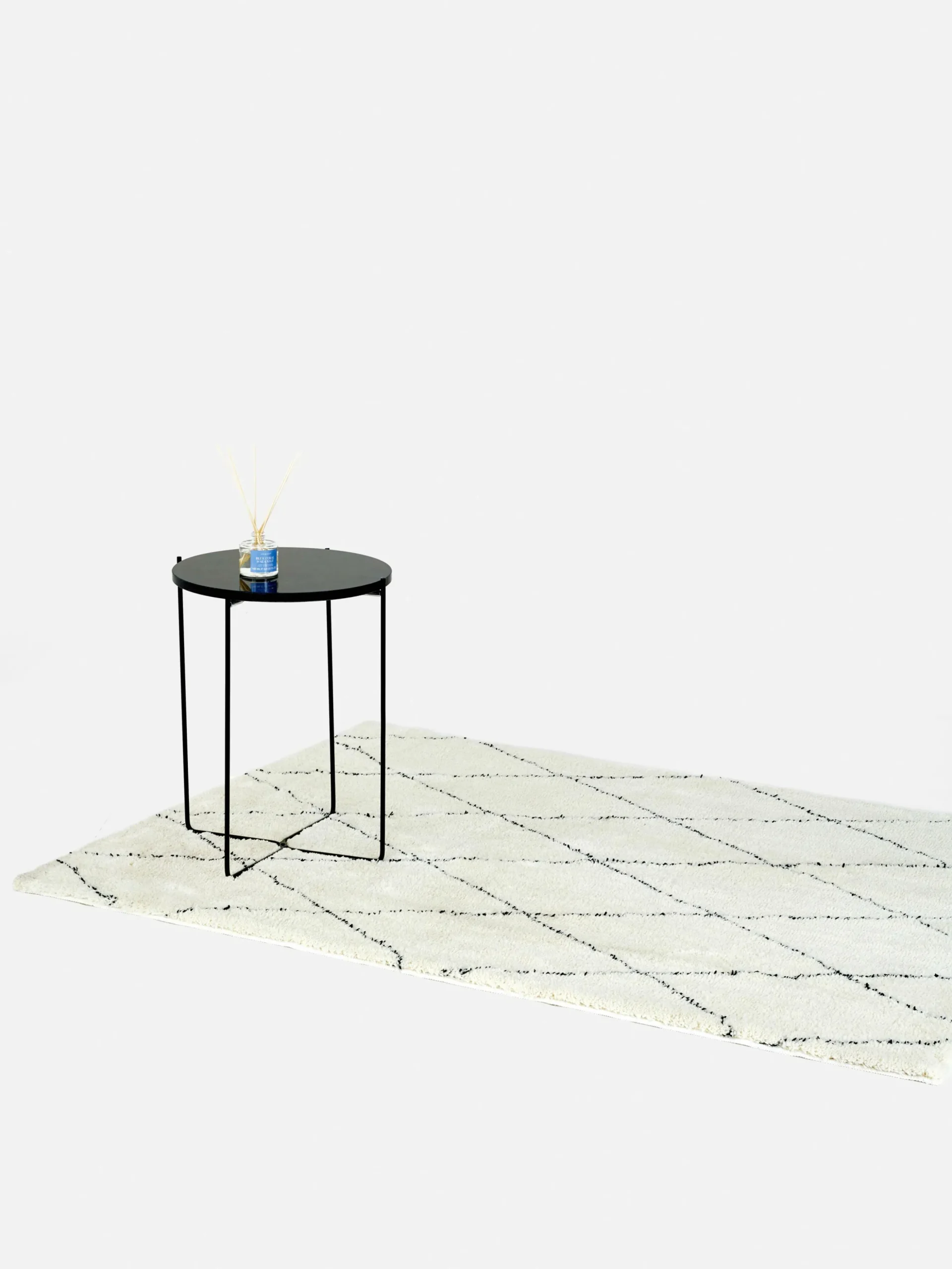 Alfombra Con Estampado De Rombos