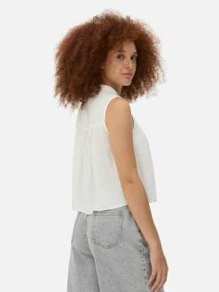 Blusa Con Flores Estilo Campiña