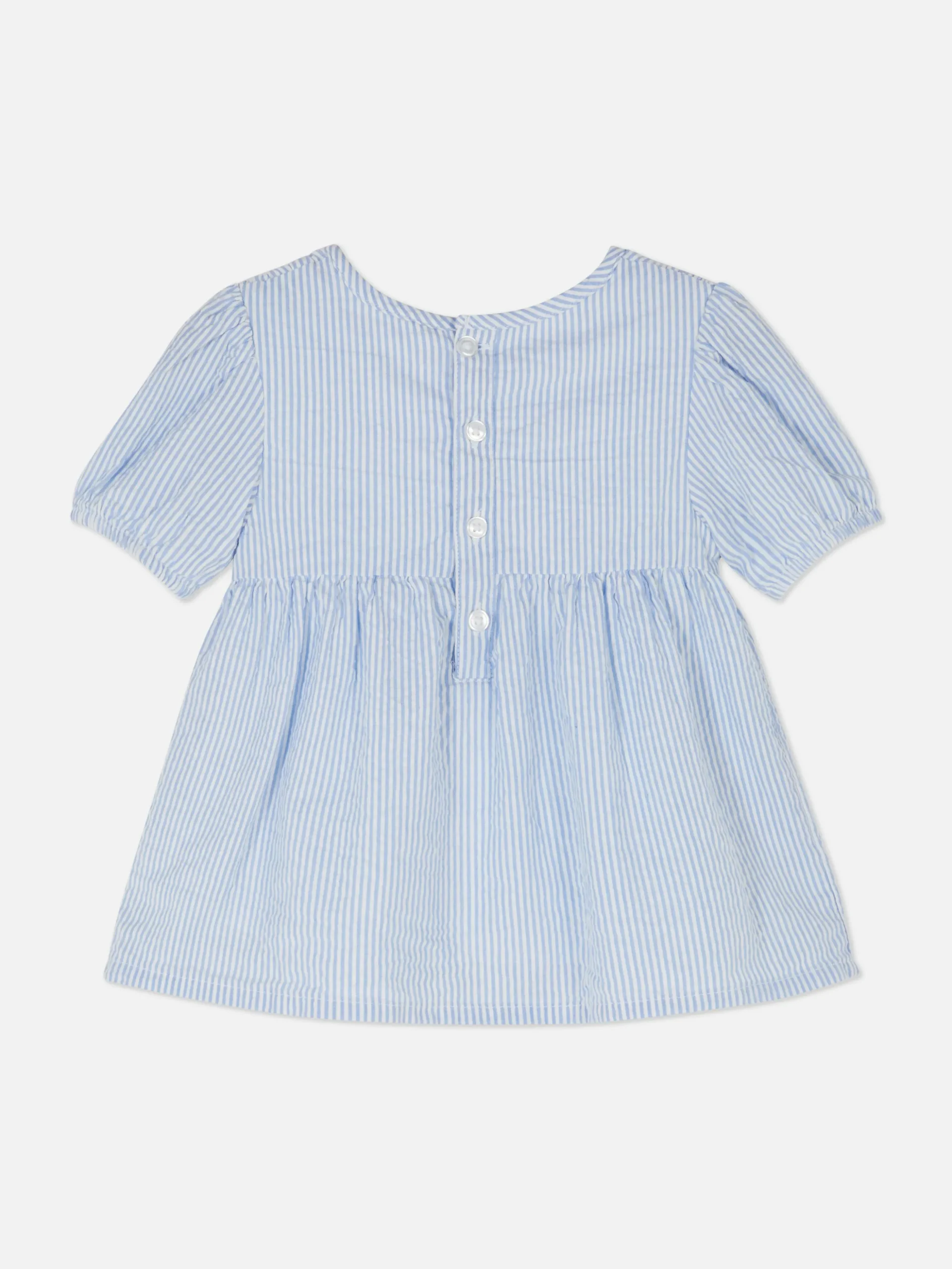 Blusa Con Vuelo Fruncida A Rayas