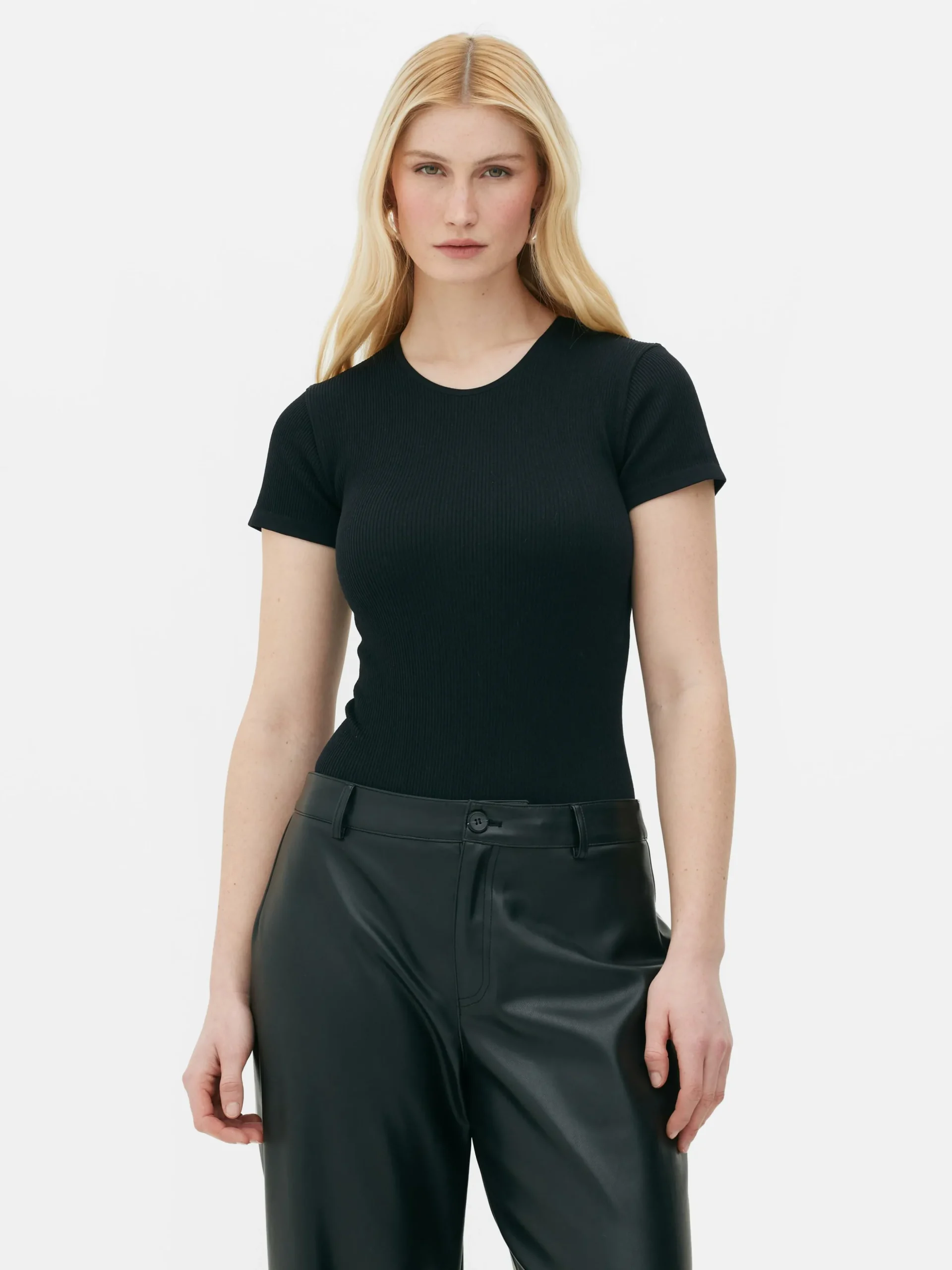 Body Estilo Camiseta Acanalado Sin Costuras