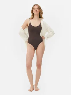 Body Moldeador De Escote Amplio Sin Costuras