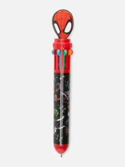 Bolígrafo De Diez Colores De Spiderman De Marvel
