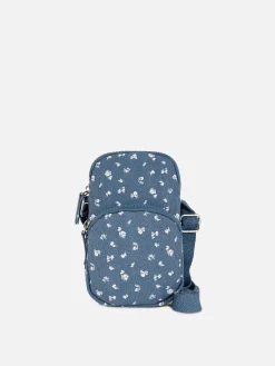 Bolso Para El Teléfono Con Estampado De Flores