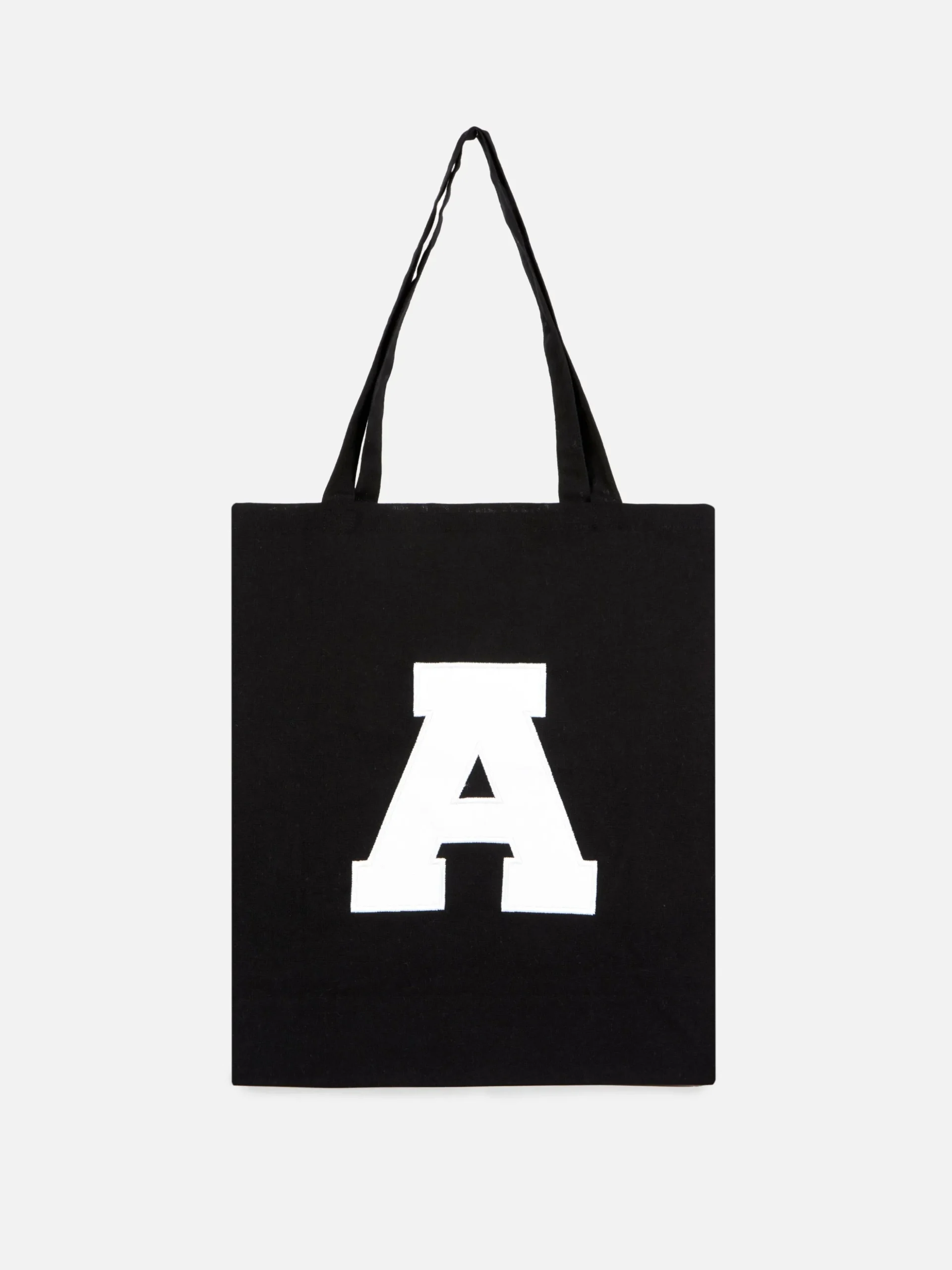 Bolso Shopper De Lona Con Inicial