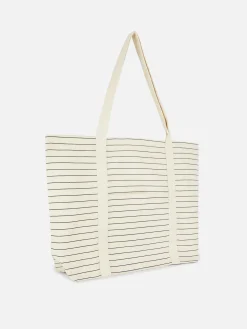 Bolso Shopper De Lona Extragrande