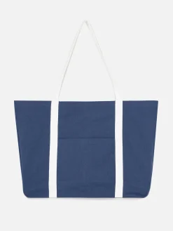 Bolso Shopper De Lona Extragrande