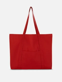 Bolso Shopper De Lona Extragrande