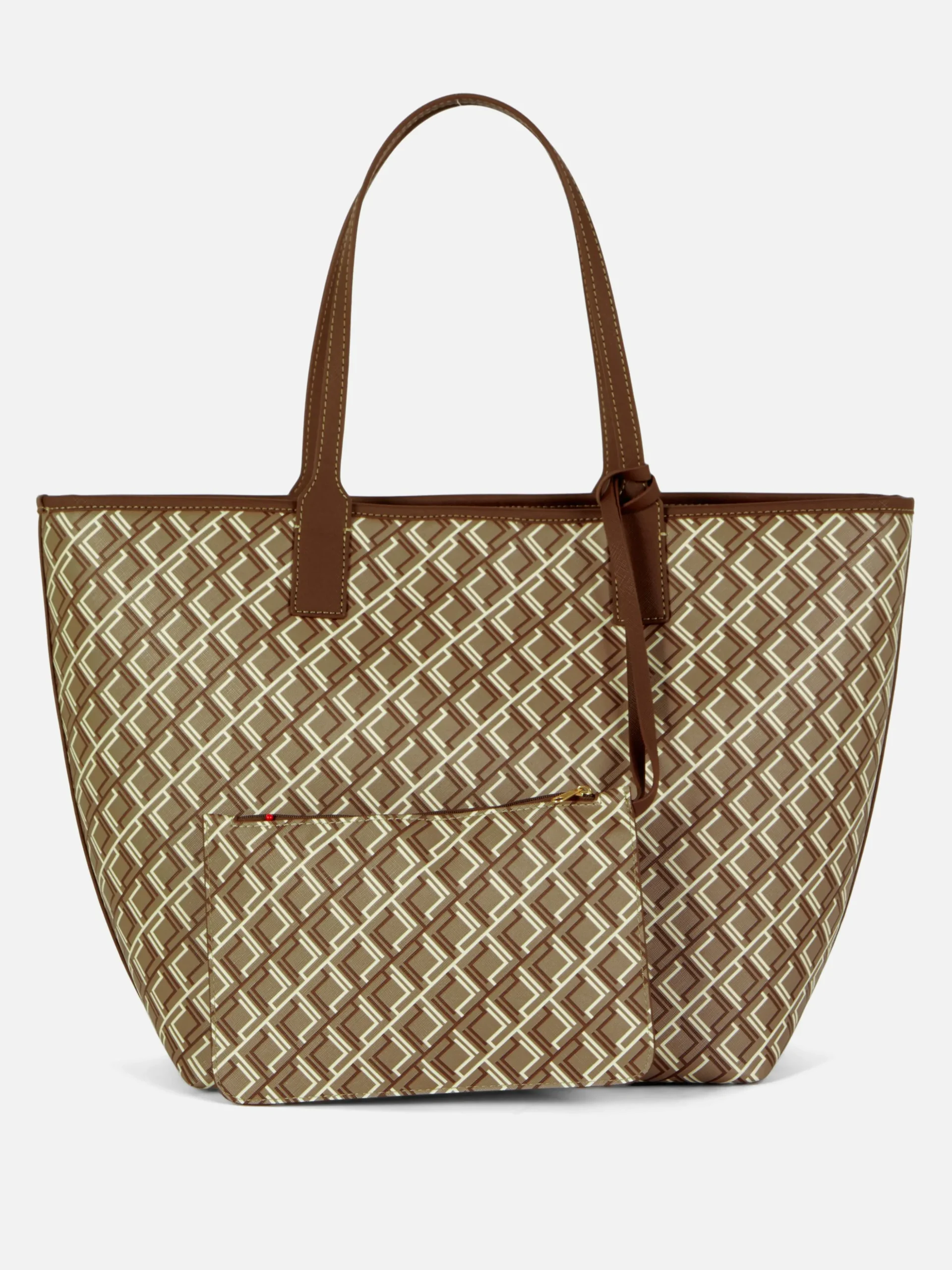 Bolso Shopper Grande Con Monograma