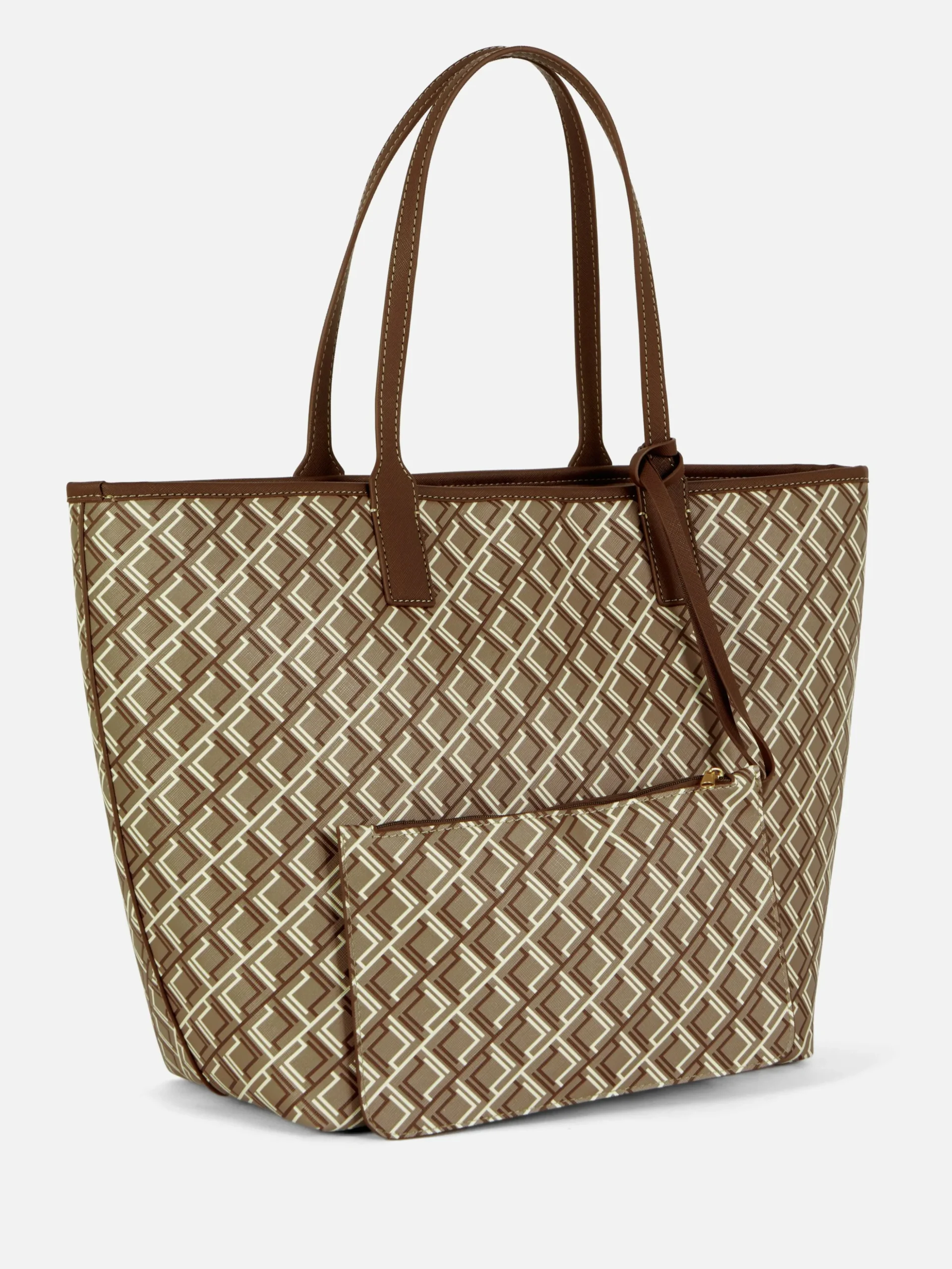 Bolso Shopper Grande Con Monograma