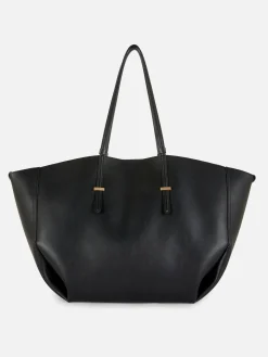 Bolso Shopper Grande De Piel Sintética De The Edit