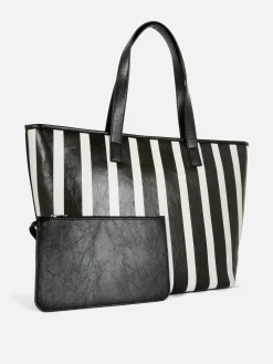 Bolso Tote A Rayas