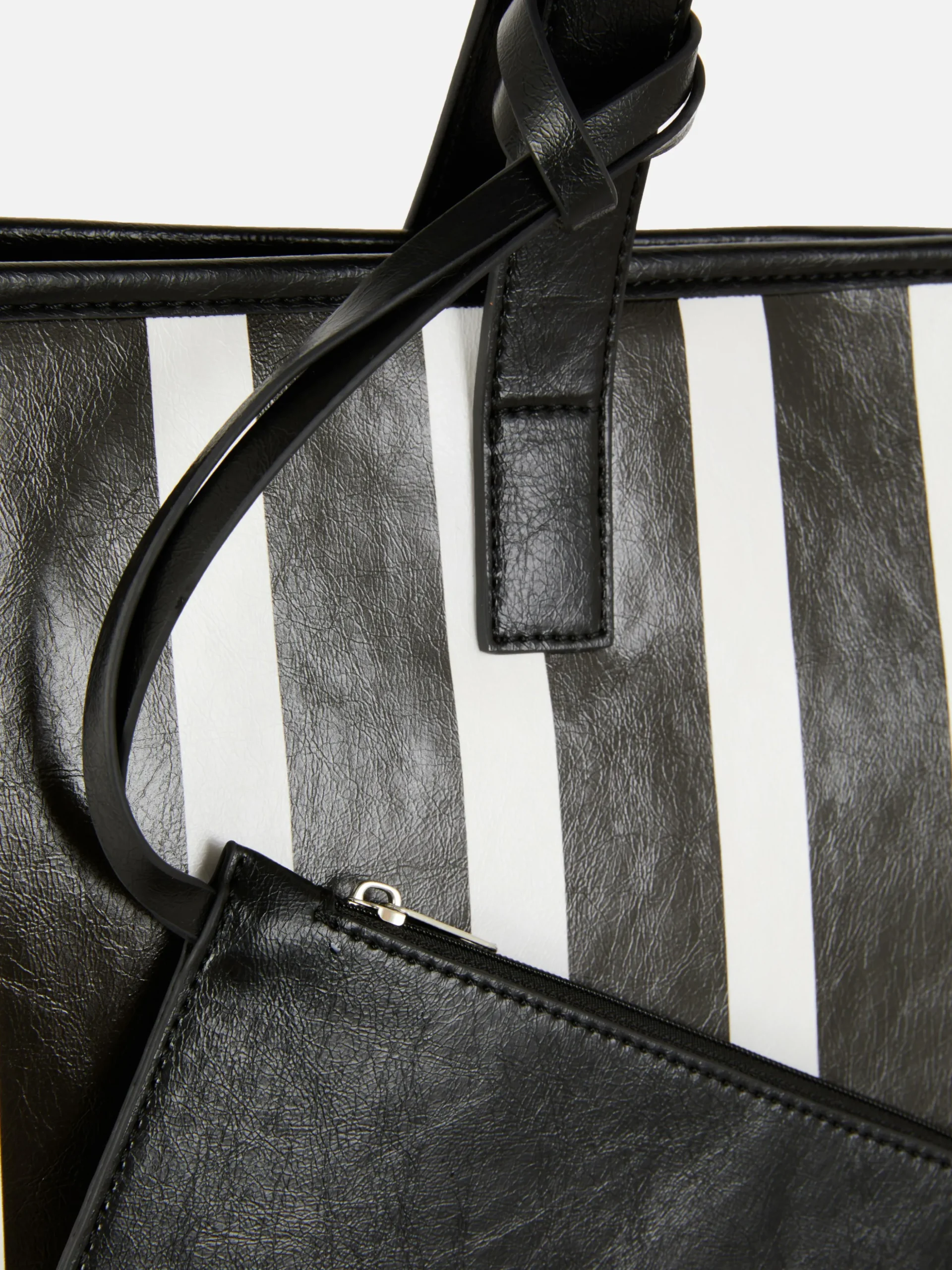 Bolso Tote A Rayas