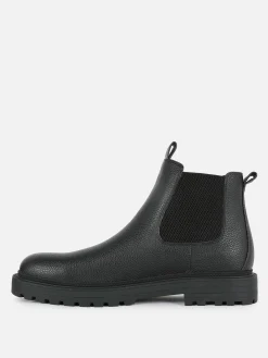 Botas Chelsea De Piel Sintética