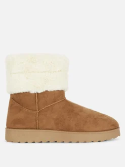 Botas Con Forro De Pelo Sintético