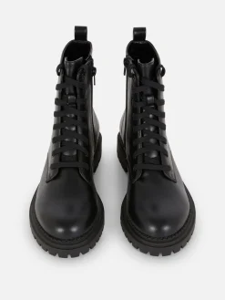 Botas Moteras Con Cordones