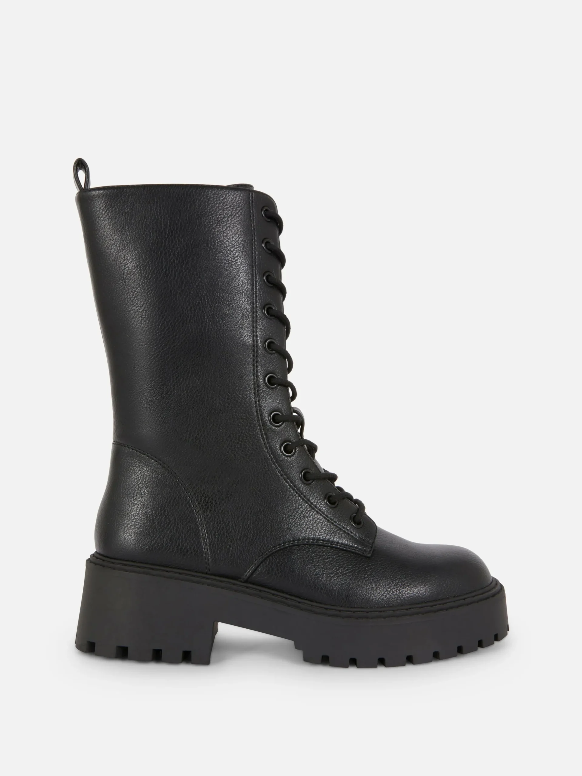Botas Moteras Gruesas Con Cordones