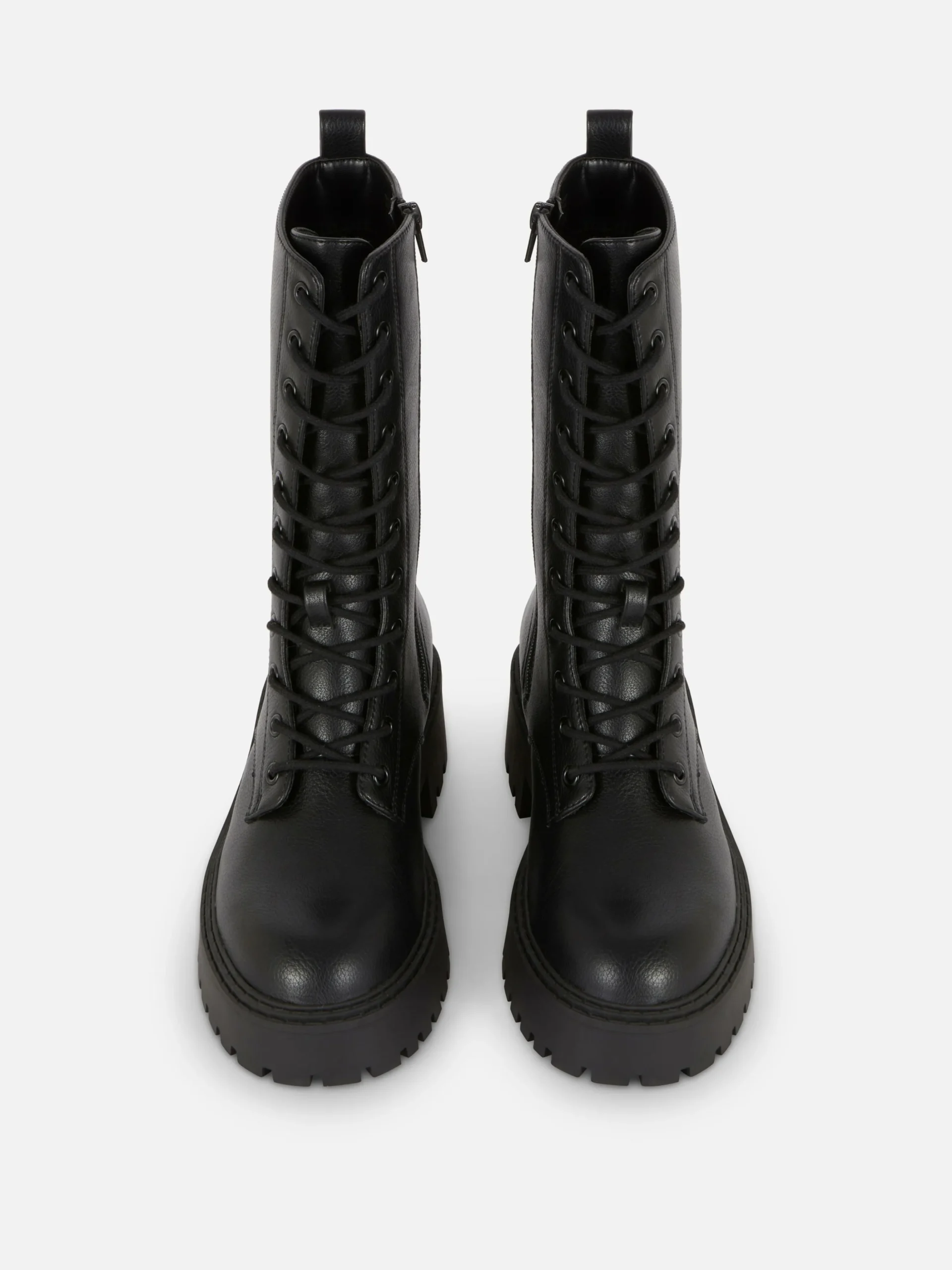 Botas Moteras Gruesas Con Cordones