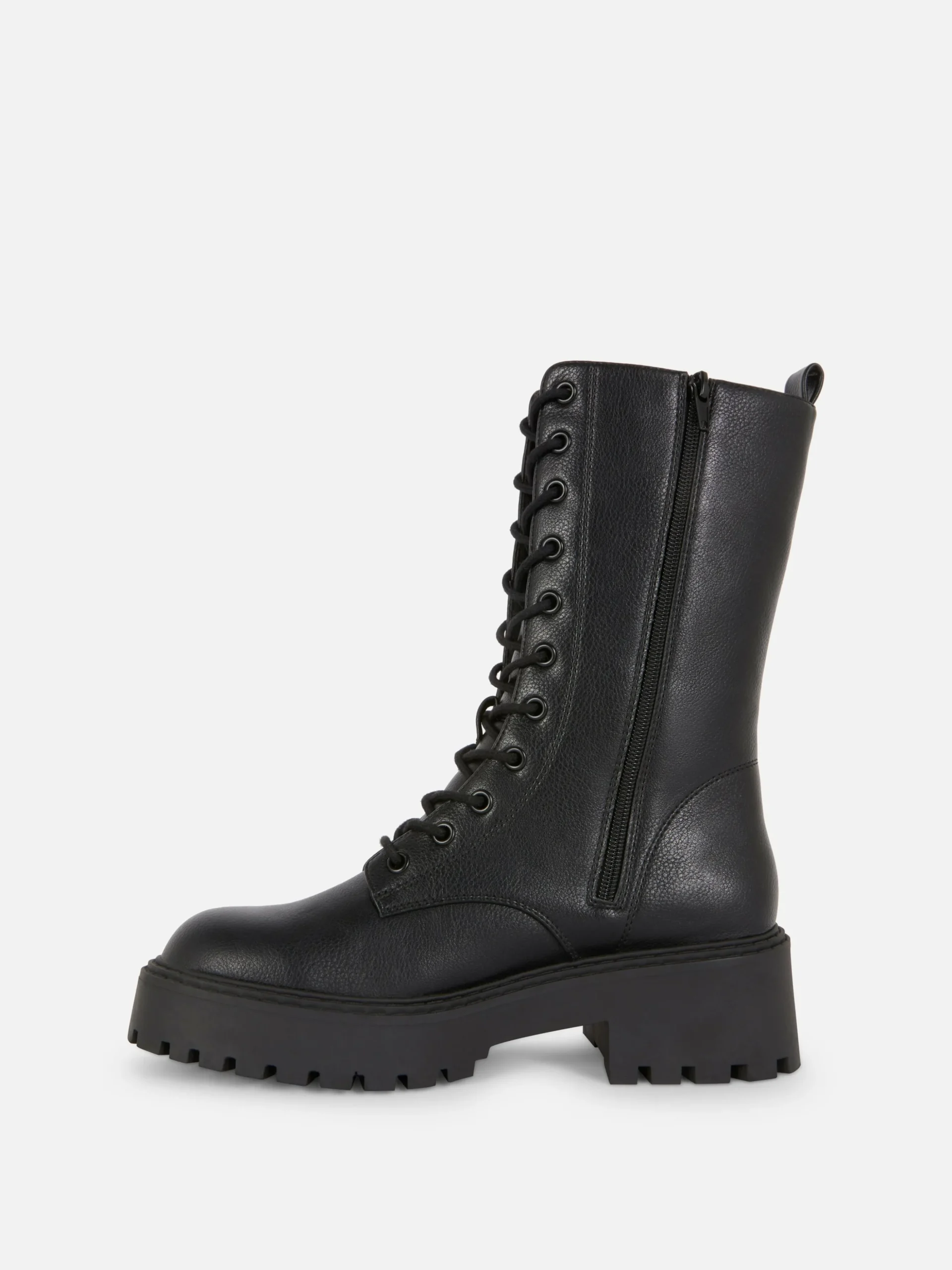 Botas Moteras Gruesas Con Cordones
