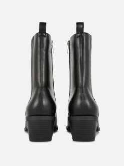 Botas Vaqueras De Piel Sintética