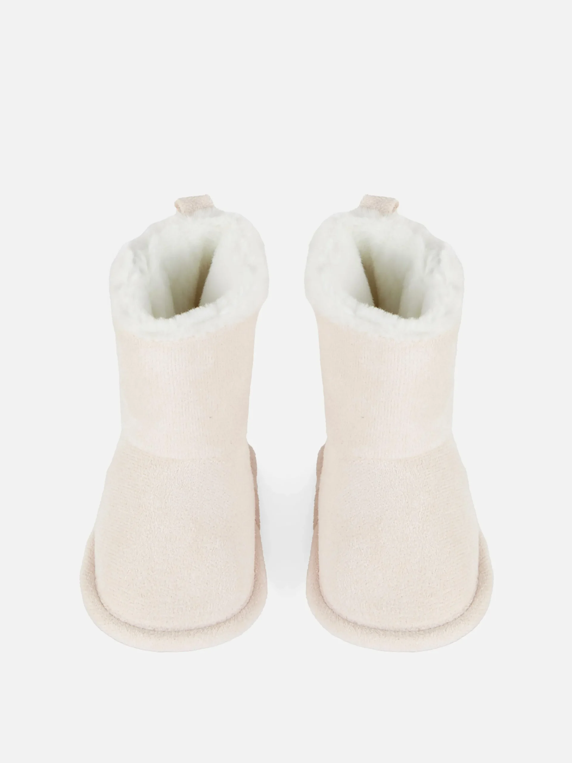 Botines Con Ribete De Pelo Sintético Para Bebé