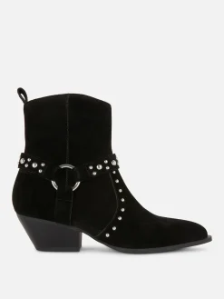 Botines De Antelina Con Tachuelas De Rita Ora