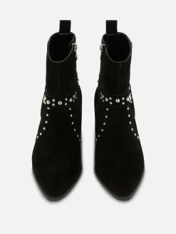 Botines De Antelina Con Tachuelas De Rita Ora