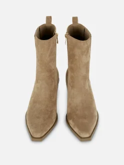 Botines De Estilo Cowboy Con Tacón Bajo
