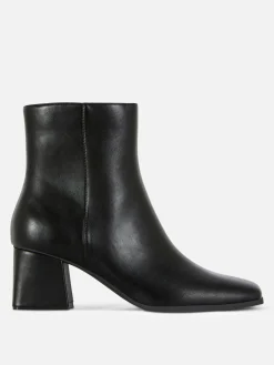 Botines De Tacón Grueso