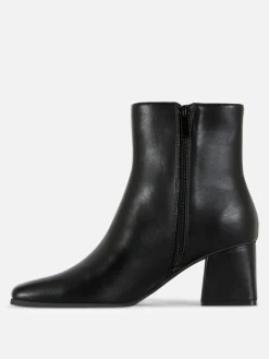 Botines De Tacón Grueso