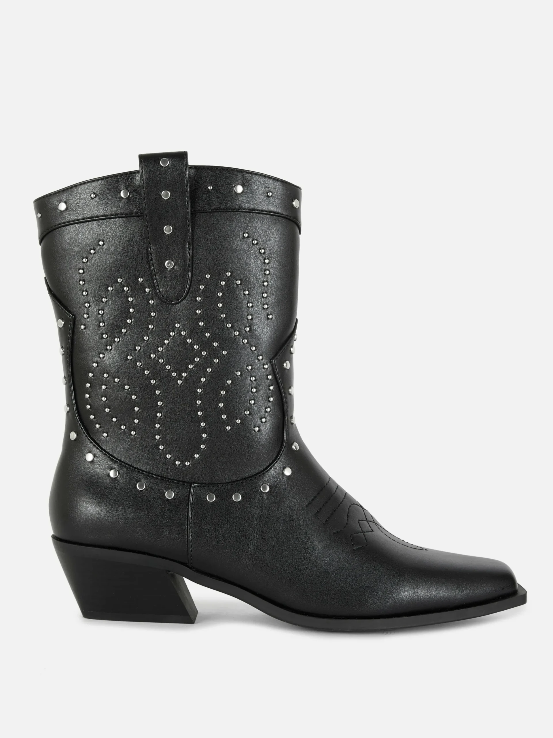 Botines De Tipo Cowboy Con Tachuelas