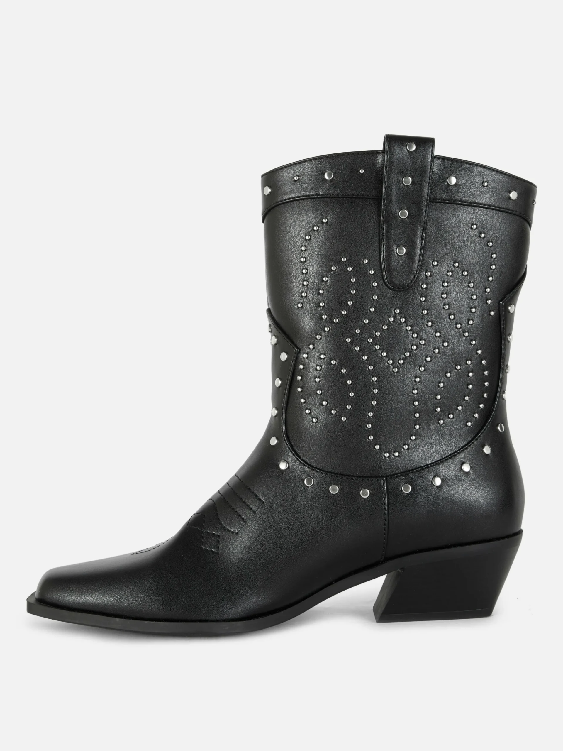 Botines De Tipo Cowboy Con Tachuelas