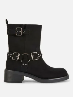 Botines Moteros De Antelina