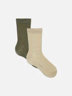 Calcetines Acanalados De The Edit