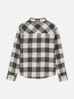 Camisa A Cuadros Con Botones