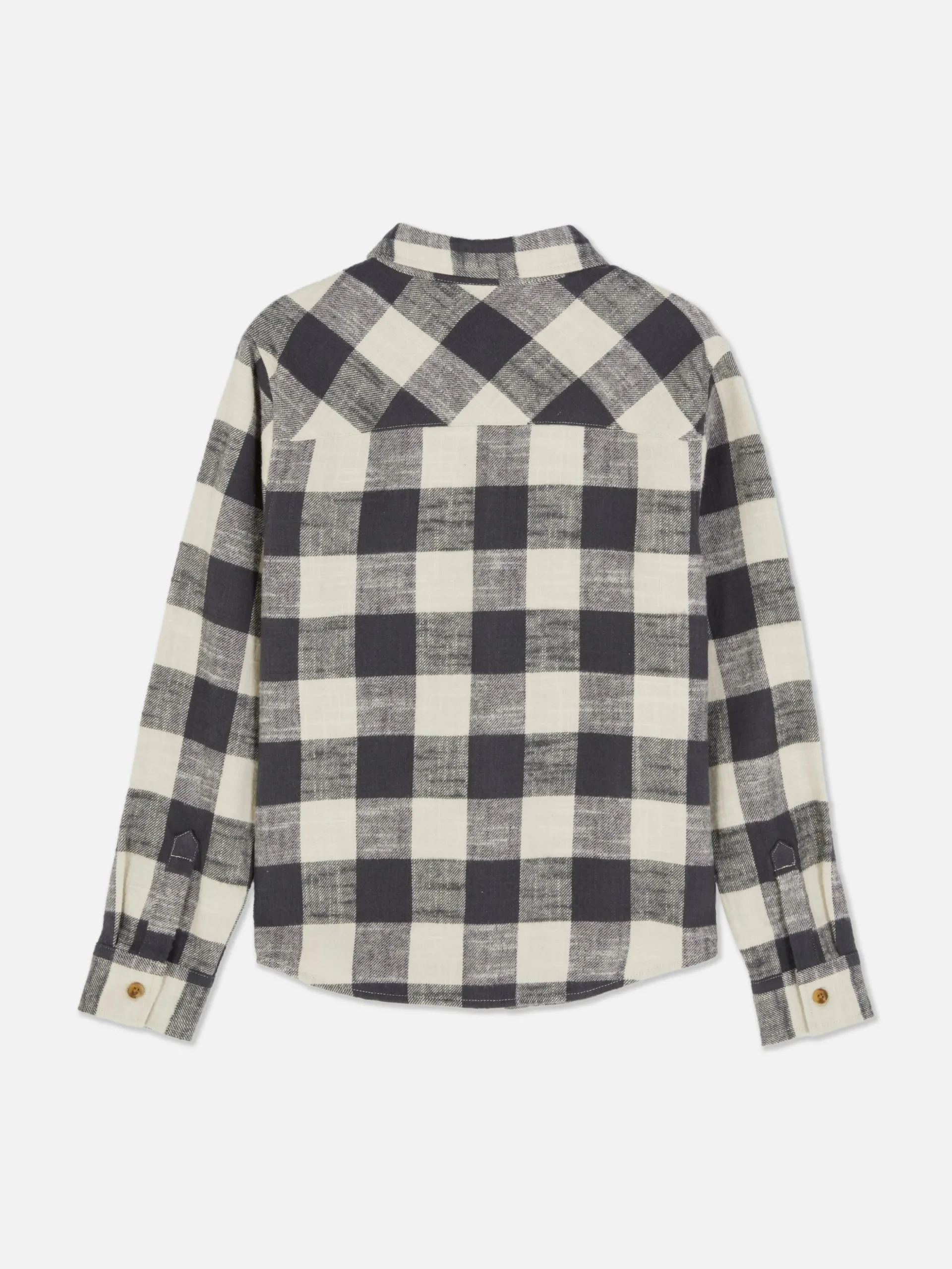 Camisa A Cuadros Con Botones