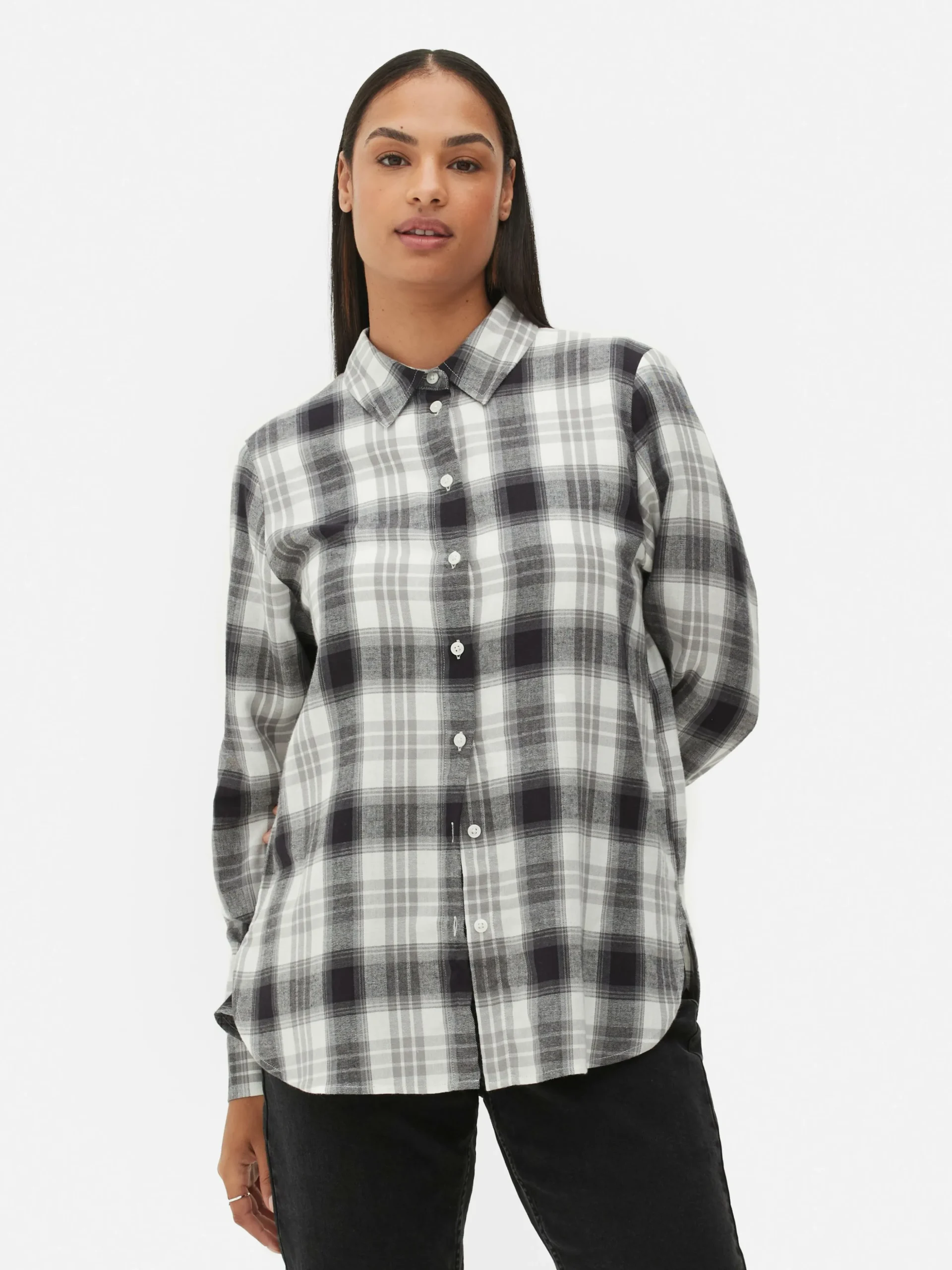 Camisa A Cuadros Con Botones