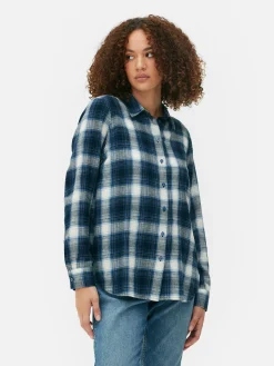 Camisa A Cuadros Con Botones