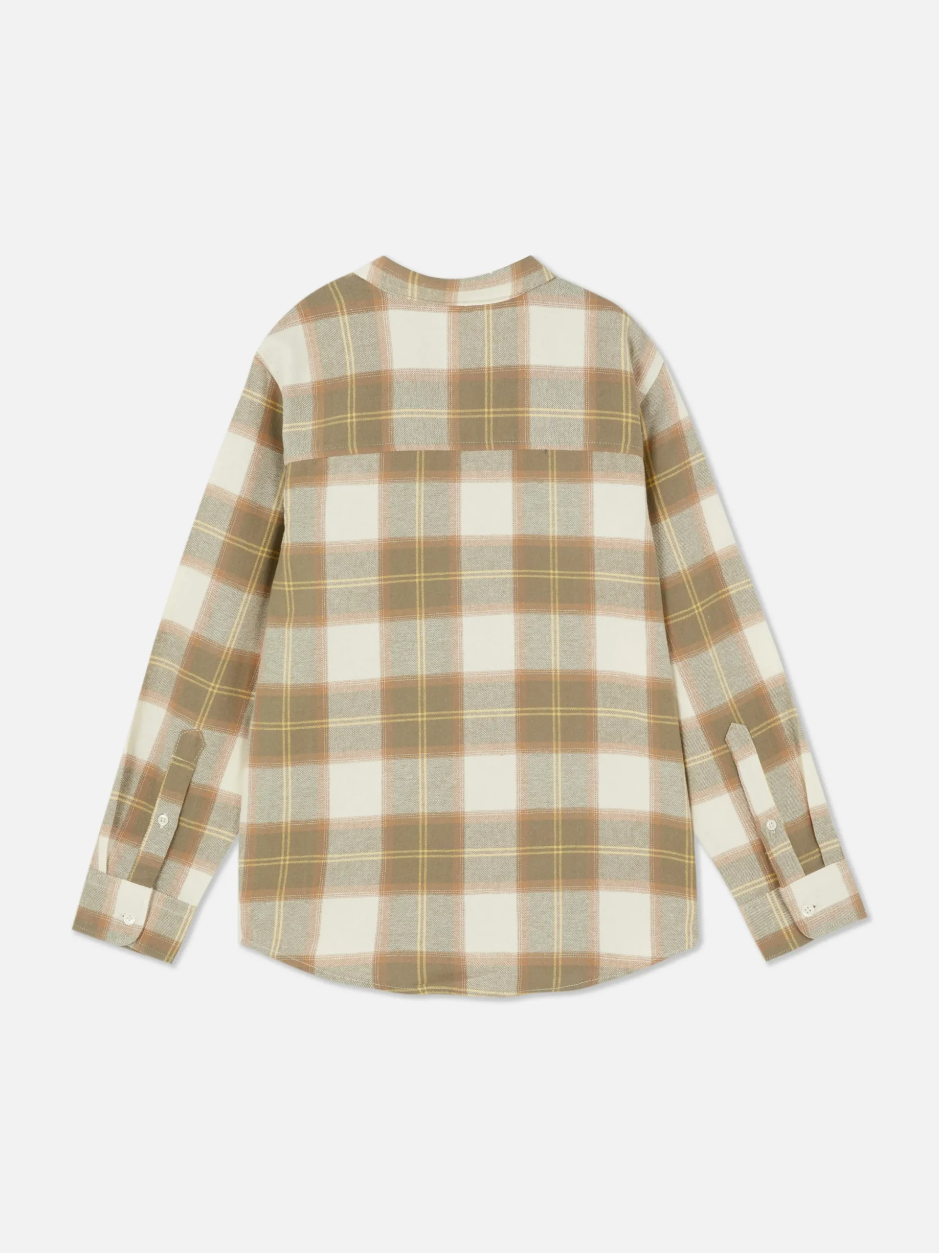 Camisa A Cuadros De Manga Larga