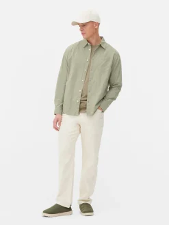 Camisa De Jacquard Con Manga Larga