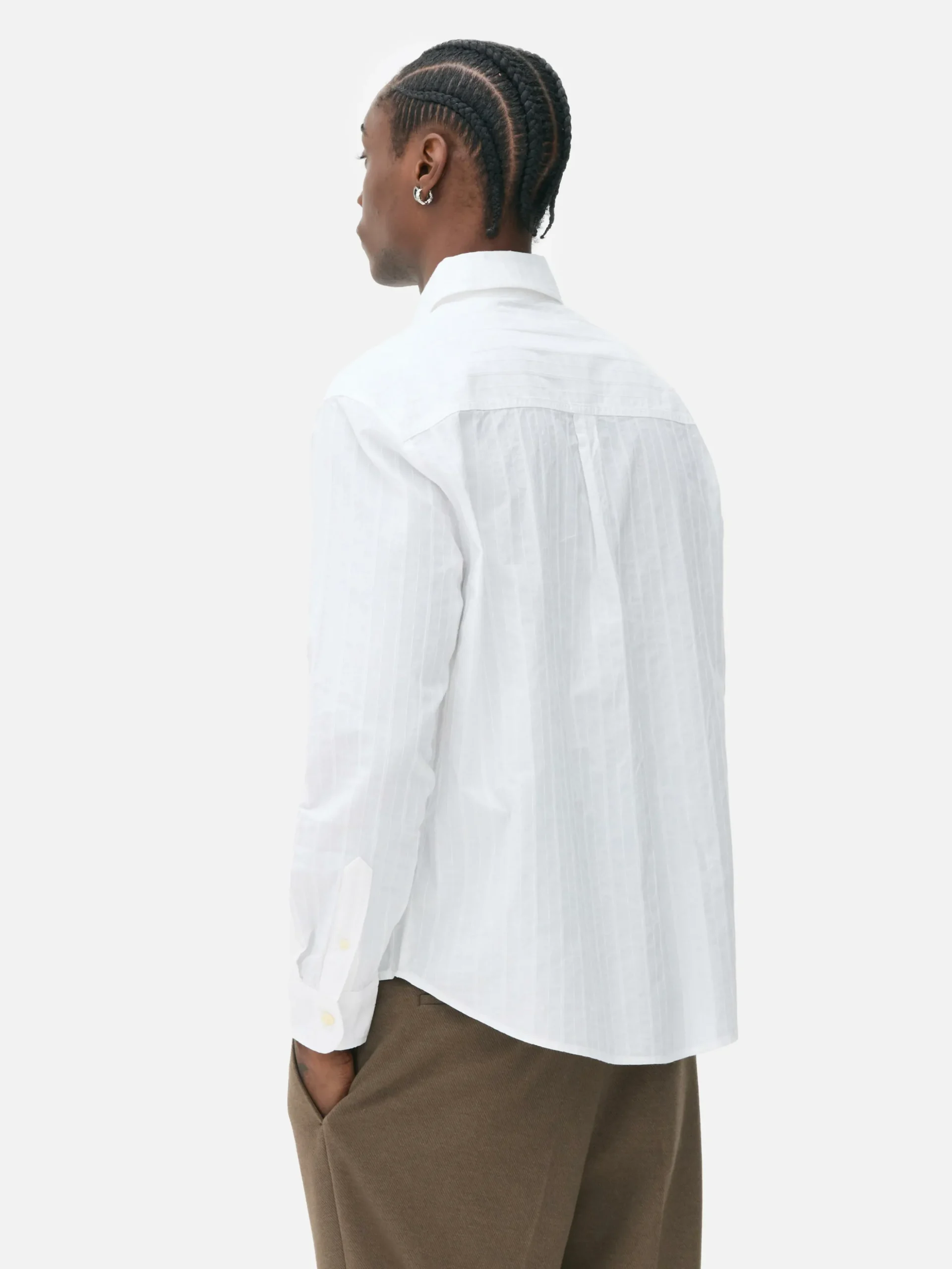 Camisa De Jacquard Con Manga Larga