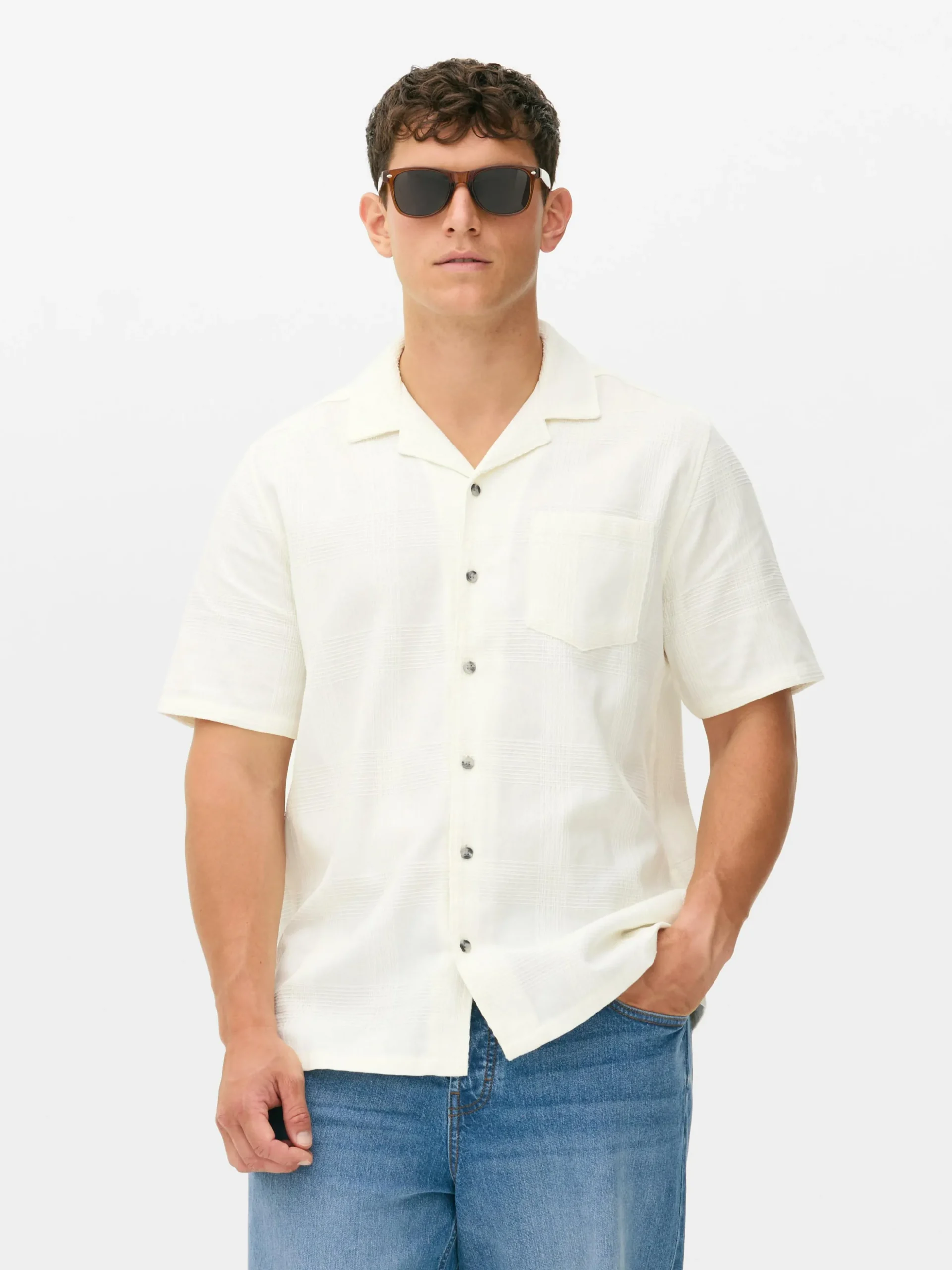 Camisa De Manga Corta Con Botones
