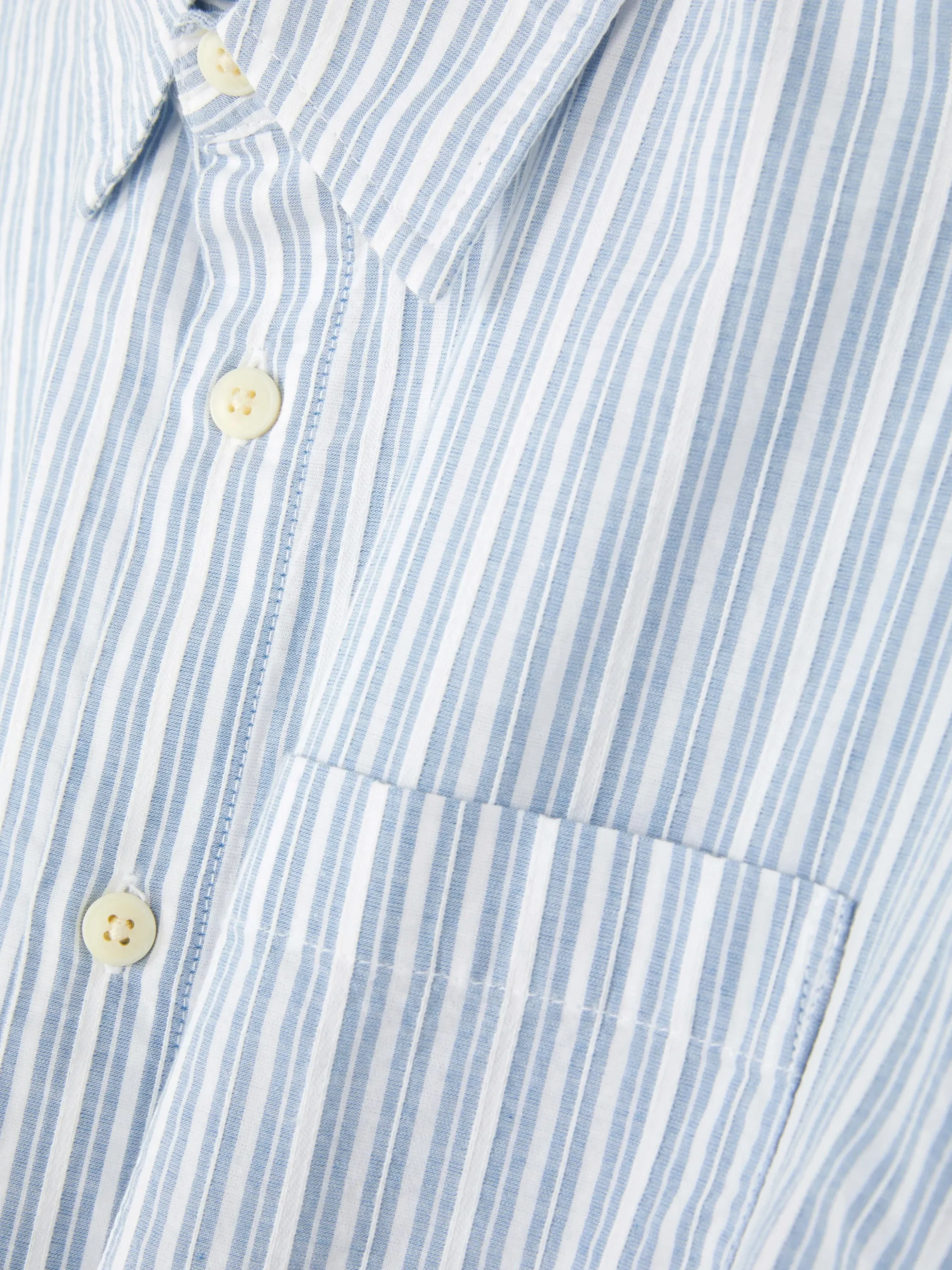 Camisa De Manga Larga De Jacquard A Rayas