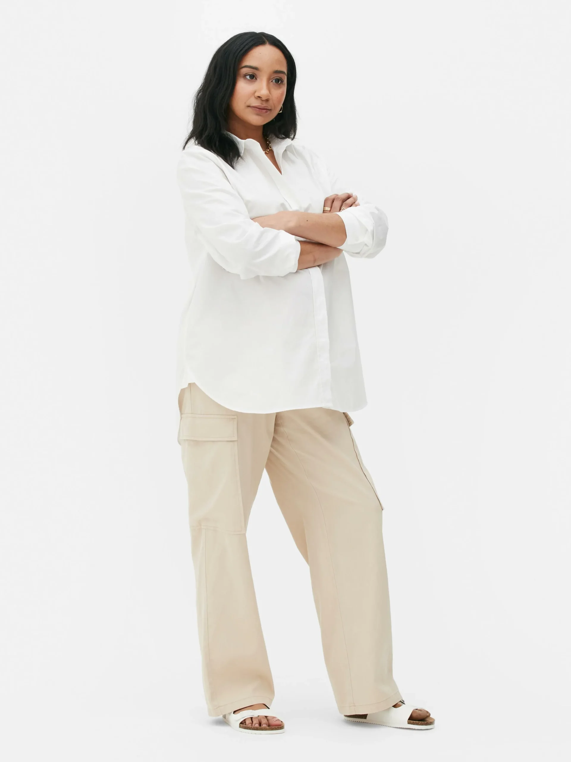 Camisa De Popelina De Premamá