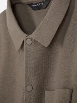 Camisa De Punto Con Corchetes