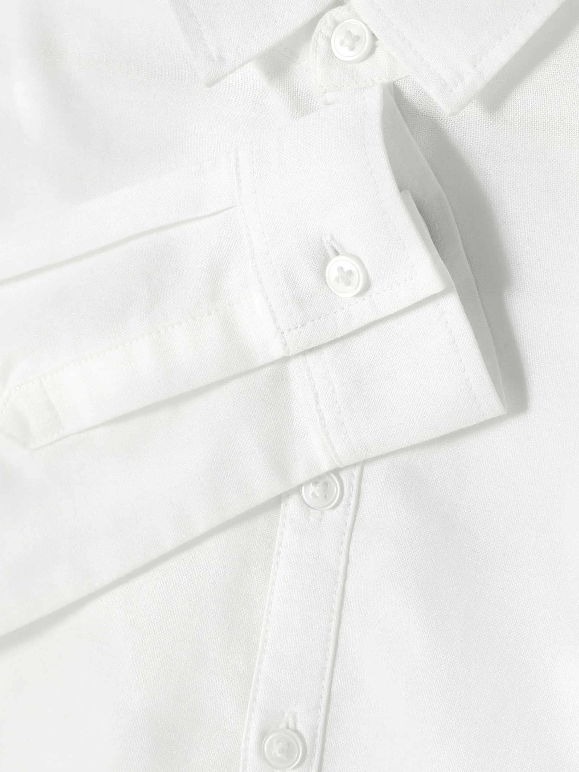 Camisa Oxford De Manga Larga Para Niño Mayor