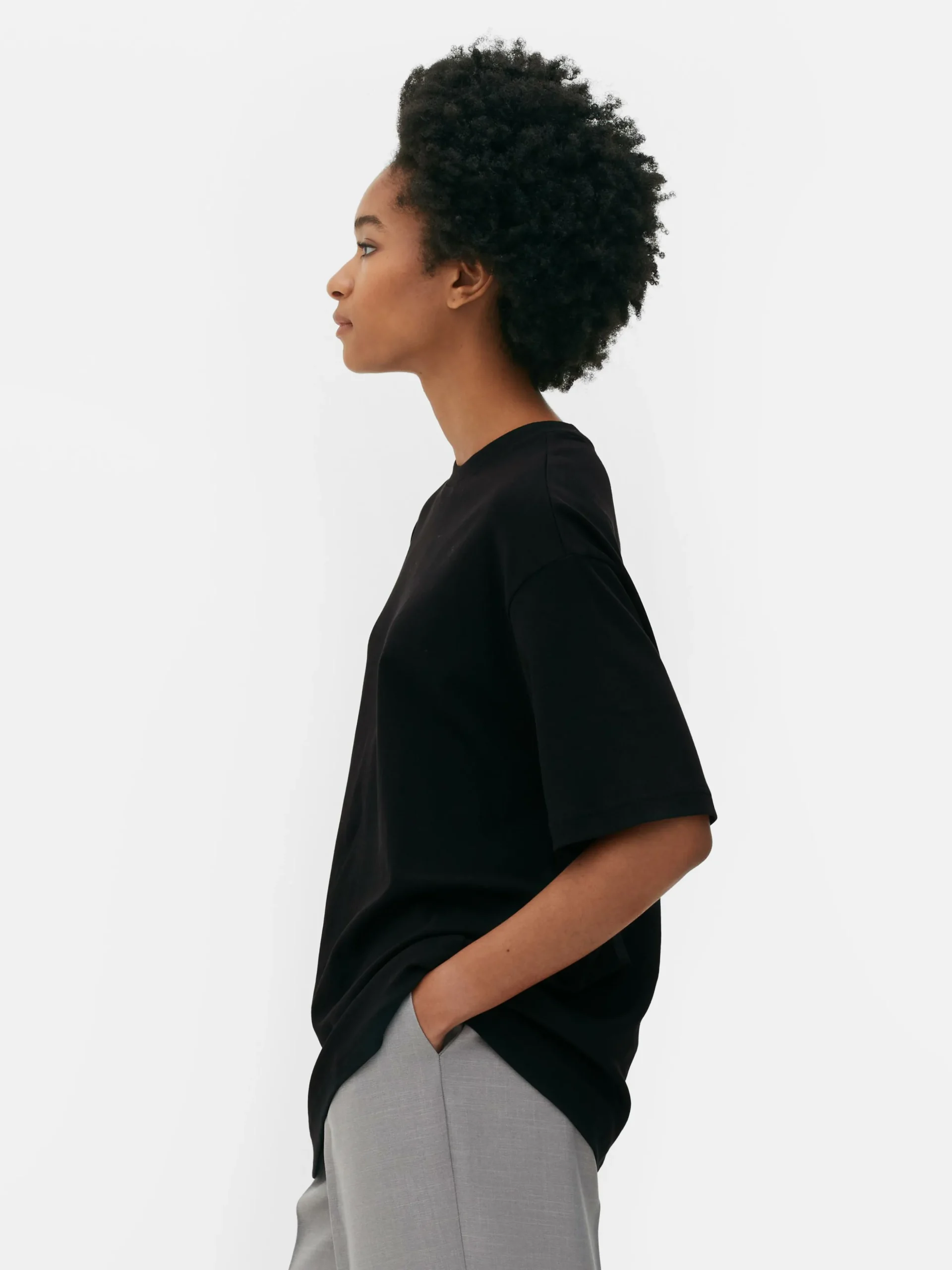 Camiseta Básica De Punto Extragrande