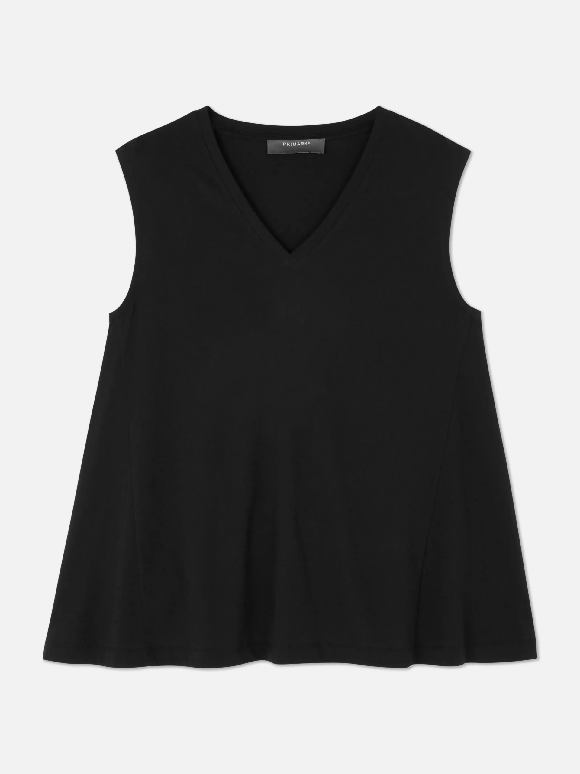 Camiseta Con Cuello De Pico Sin Mangas