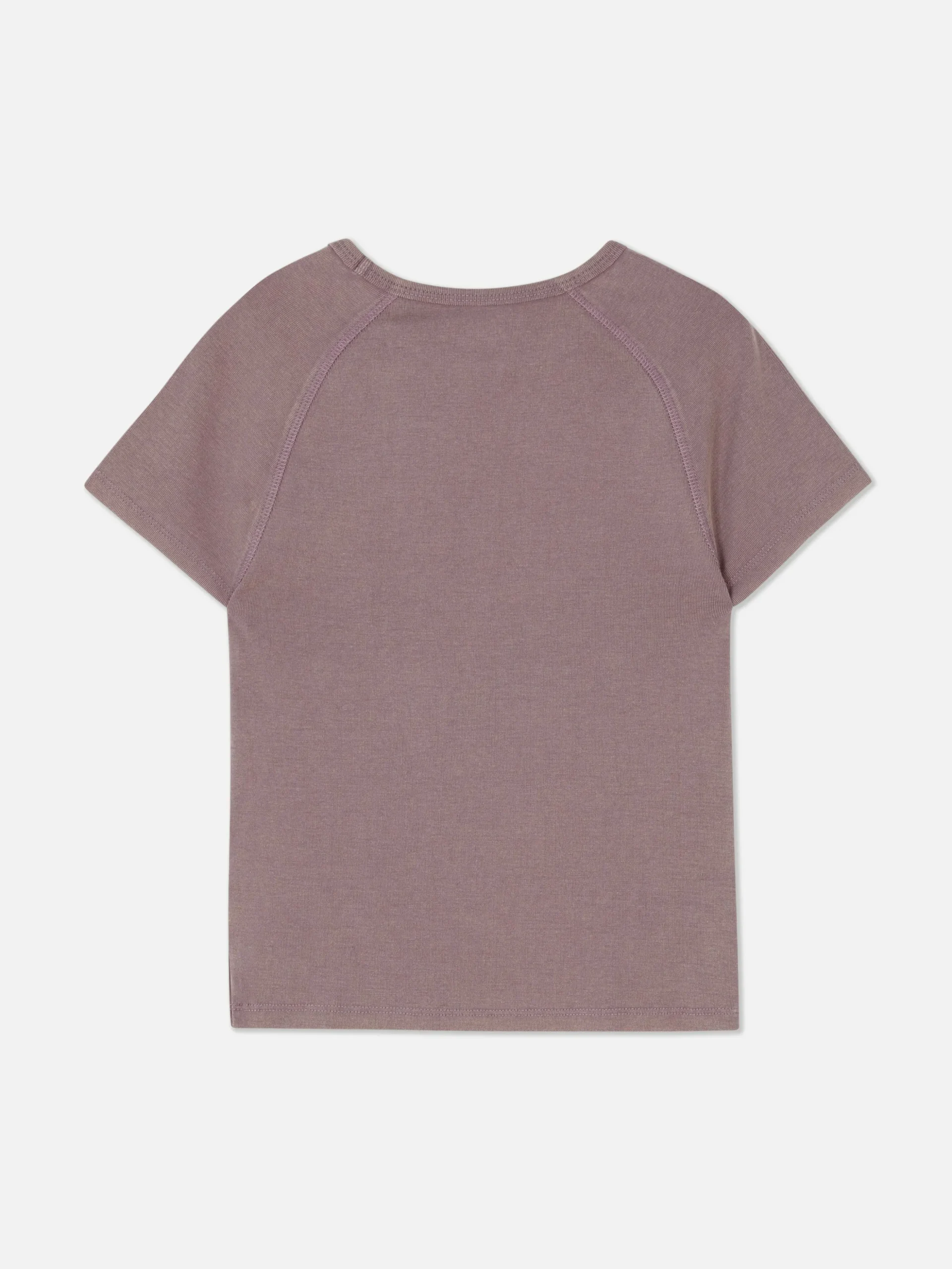 Camiseta Con Efecto Lavado Y Estampado De Mariposas