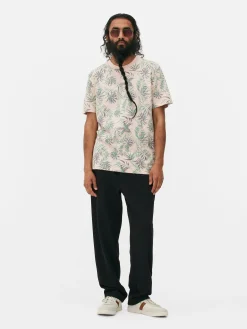 Camiseta Con Estampado Botánico Integral